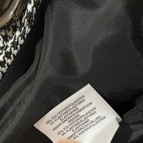 KASPER Women’s Black and White Business Office Casual Blazer Jacket Sz-2P - Picture 4 of 5